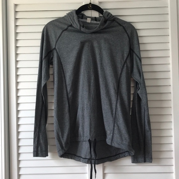 2/$25 Under Armour Grey Cowl Neck Hooded Top - Picture 3 of 7